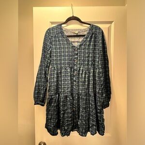 Harper Heritage Francesca's Green and Blue Plaid
Dress